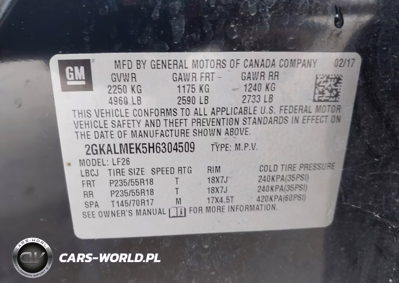 2017 GMC Terrain Sle-1 VIN:2GKALMEK5H6304509 - 9