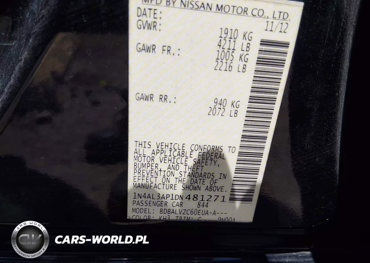 2013 Nissan Altima 2.5 Sl VIN:1N4AL3AP1DN481271 - 9