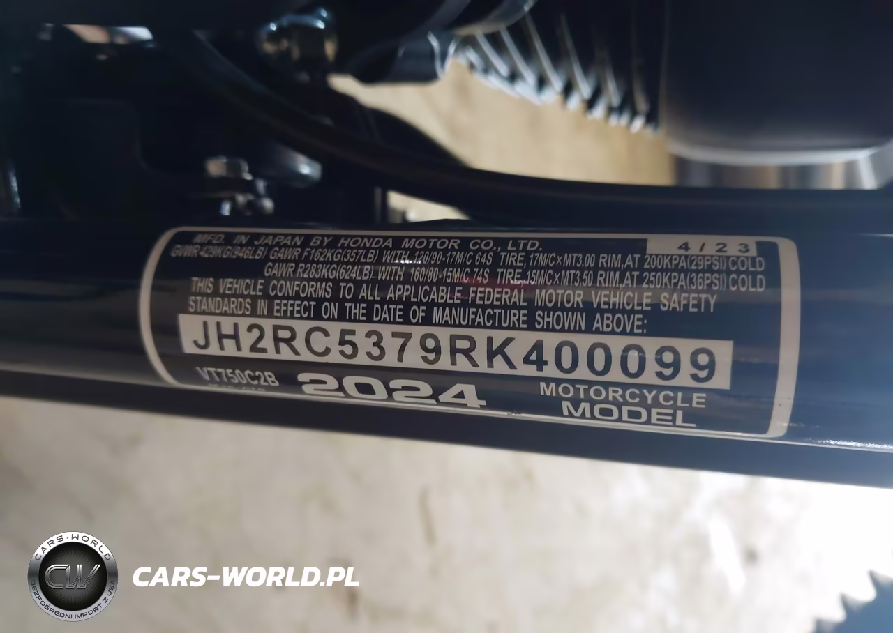 2024 Honda Vt750 C2B VIN:JH2RC5379RK400099 - 10