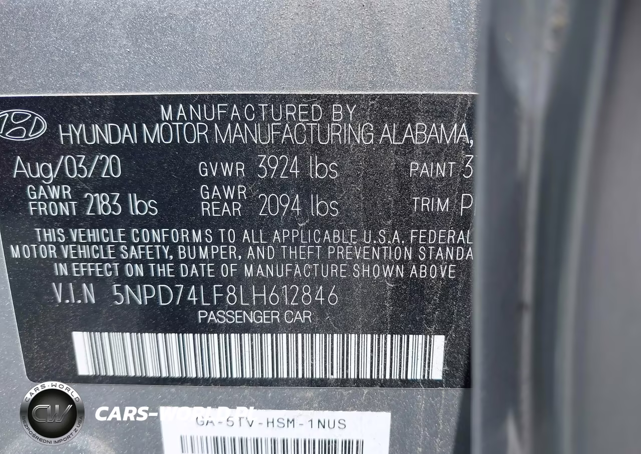 2020 Hyundai Elantra Se VIN:5NPD74LF8LH612846 - 9