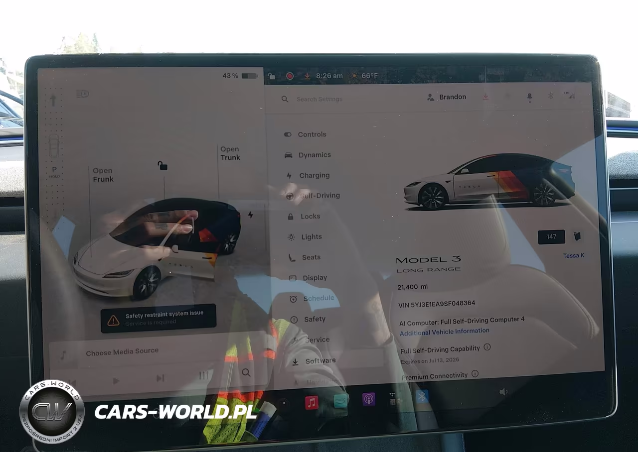2025 Tesla Model 3 Long Range Rear-Wheel Drive-Standard Rear-Wheel Drive VIN:5YJ3E1EA9SF048364 - 7