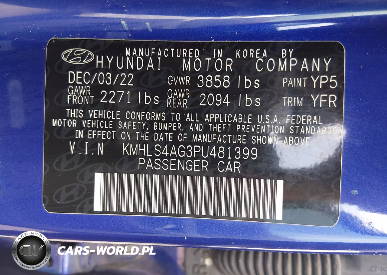 2023 Hyundai Elantra Sel VIN:KMHLS4AG3PU481399 - 9