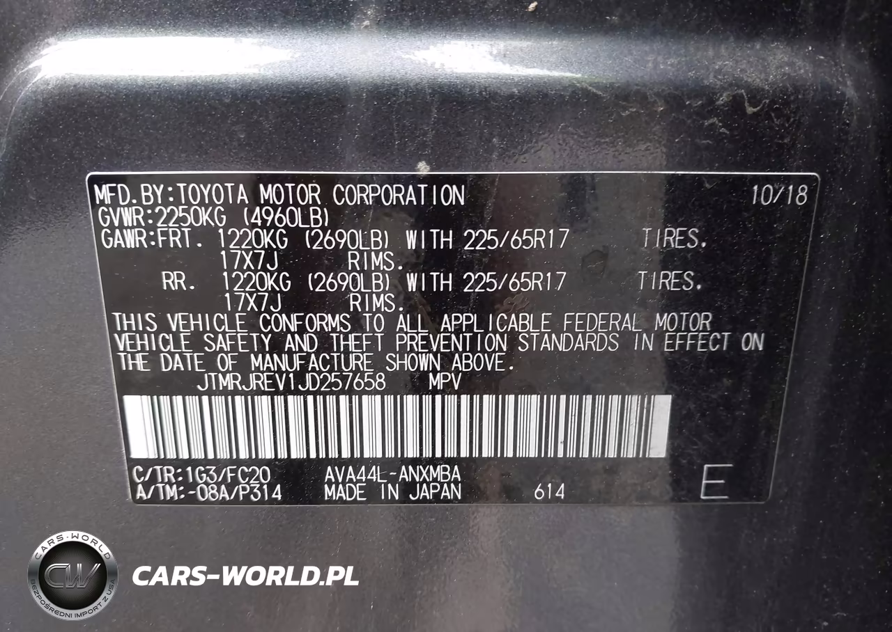 2018 Toyota Rav4 Hybrid Le VIN:JTMRJREV1JD257658 - 9