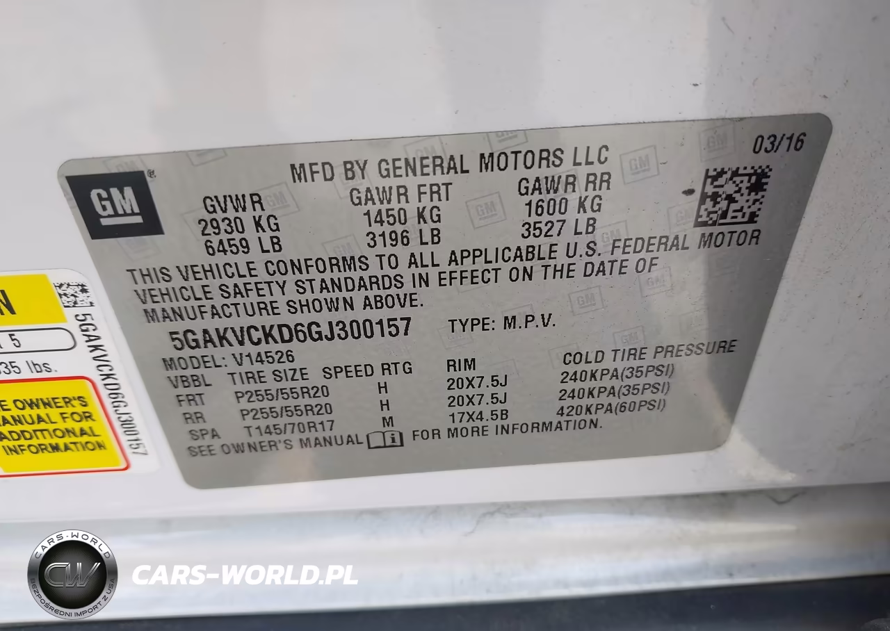 2016 Buick Enclave Premium VIN:5GAKVCKD6GJ300157 - 9