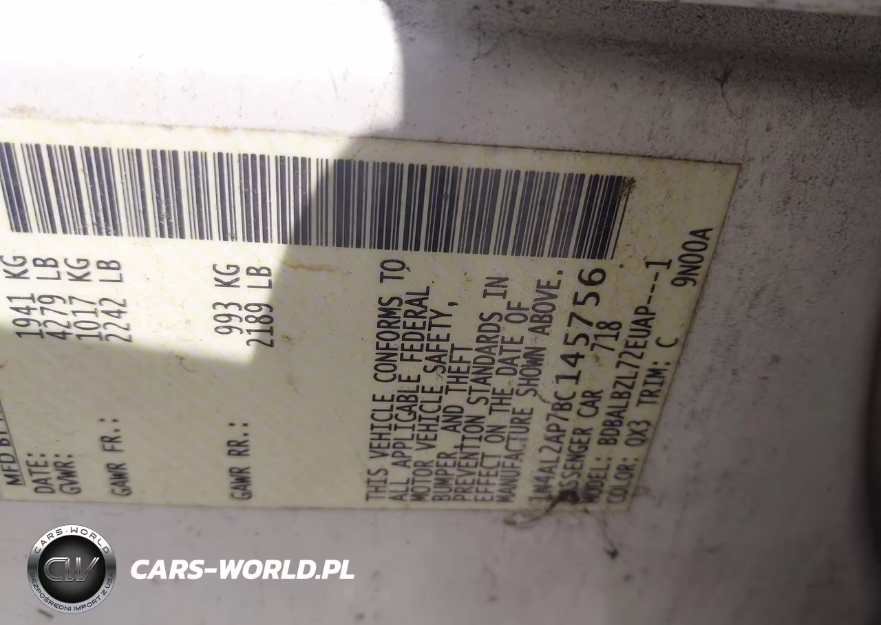 2011 Nissan Altima 2.5 S VIN:1N4AL2AP7BC145756 - 9