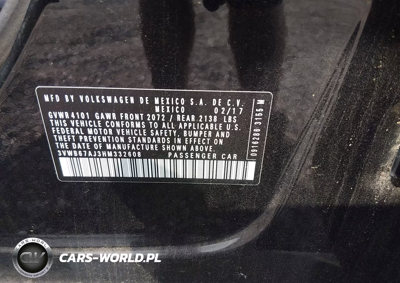 2017 Volkswagen Jetta 1.4T Se VIN:3VWB67AJ3HM332608 - 9