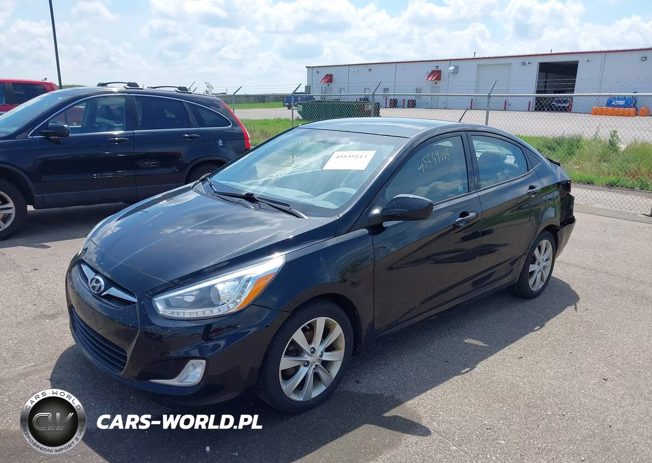 2014 Hyundai Accent Gls VIN:KMHCU4AE1EU603182 - 2