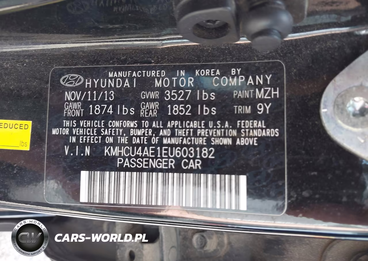 2014 Hyundai Accent Gls VIN:KMHCU4AE1EU603182 - 9