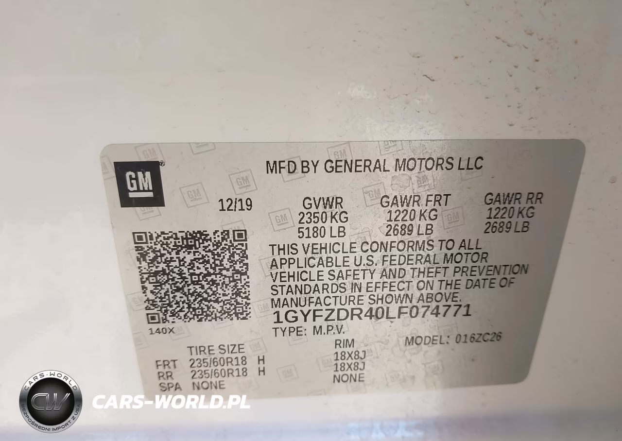 2020 Cadillac Xt4 Awd Premium Luxury VIN:1GYFZDR40LF074771 - 9