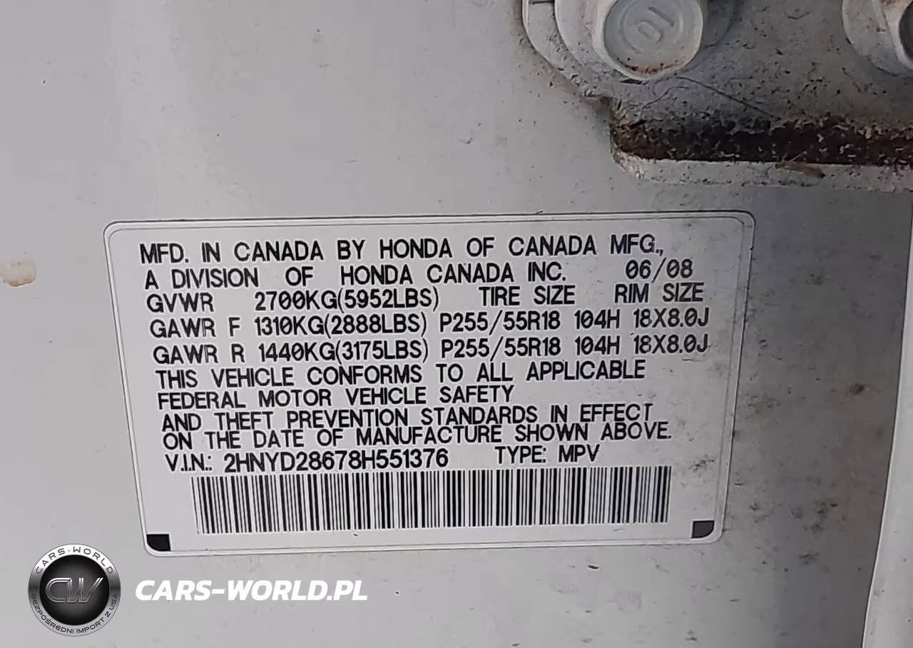 2008 Acura Mdx Technology Package VIN:2HNYD28678H551376 - 9