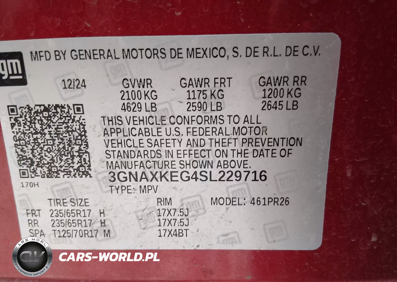2025 Chevrolet Equinox Fwd Activ VIN:3GNAXKEG4SL229716 - 9