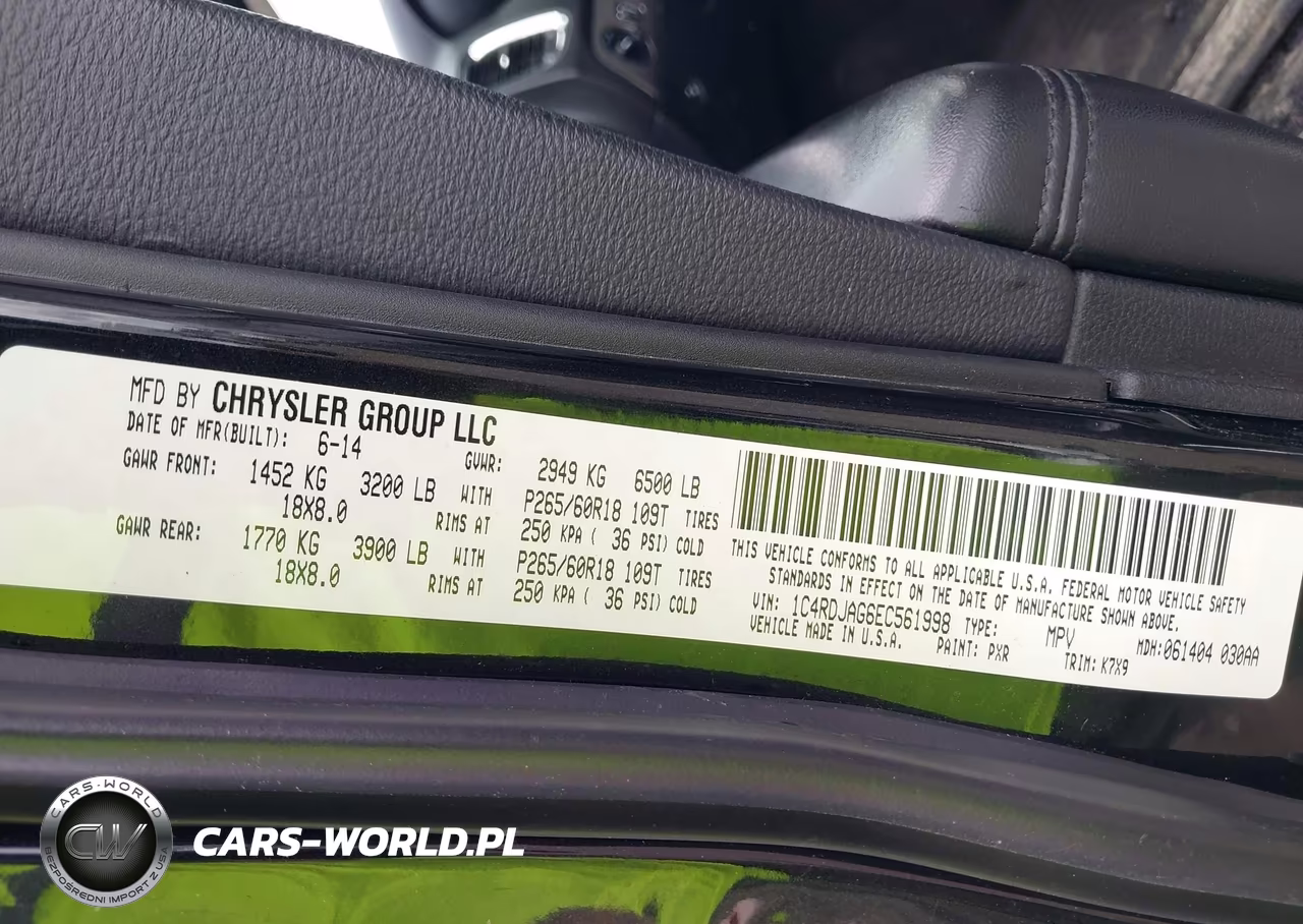 2014 Dodge Durango Sxt VIN:1C4RDJAG6EC561998 - 9