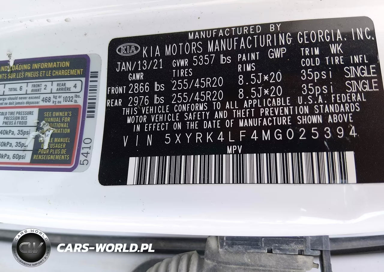 2021 Kia Sorento Sx VIN:5XYRK4LF4MG025394 - 9