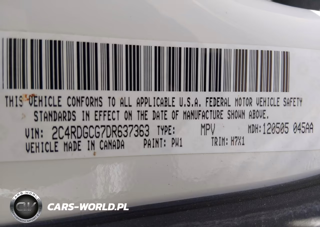 2013 Dodge Grand Caravan Sxt VIN:2C4RDGCG7DR637363 - 9