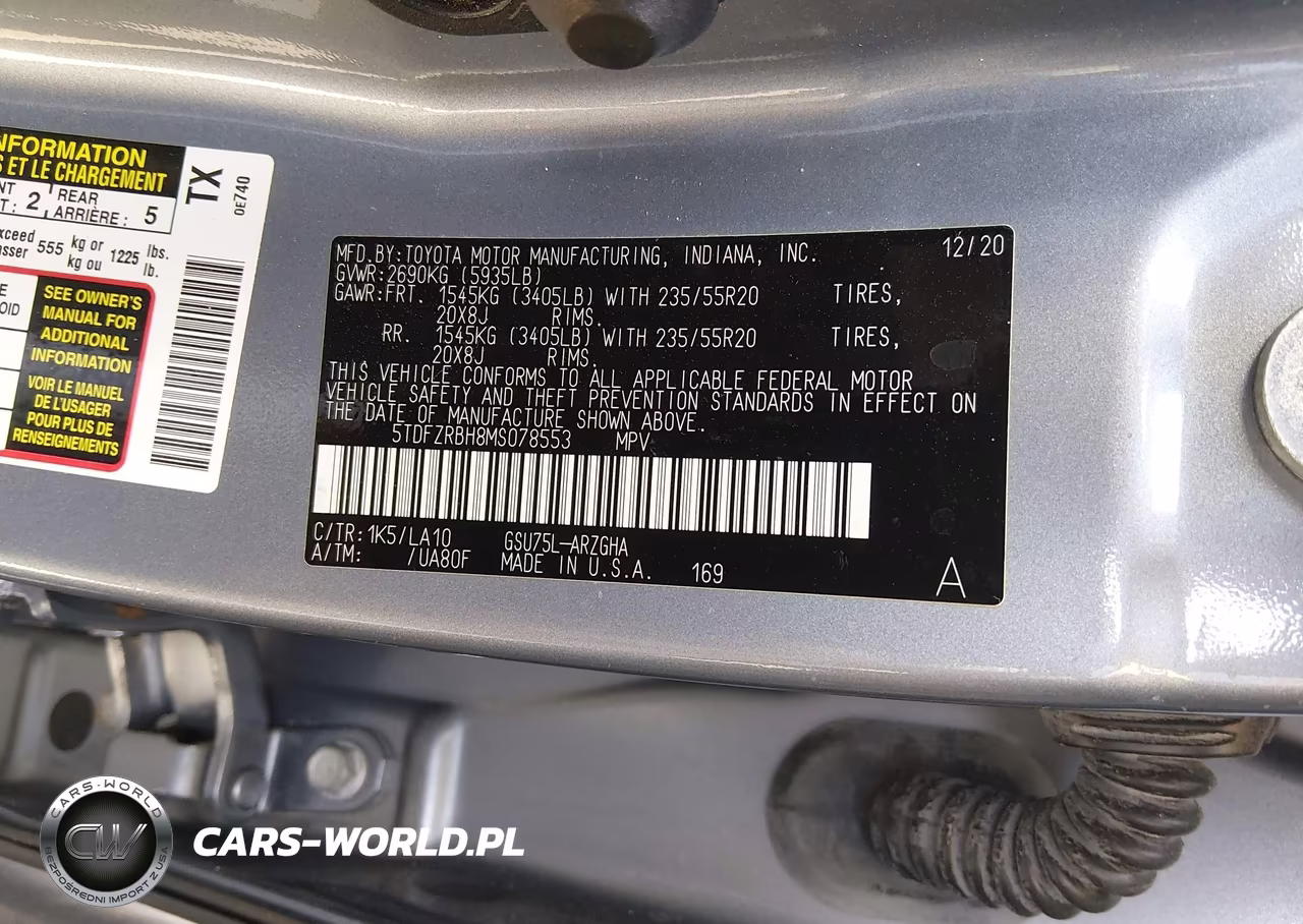 2021 Toyota Highlander Platinum VIN:5TDFZRBH8MS078553 - 9