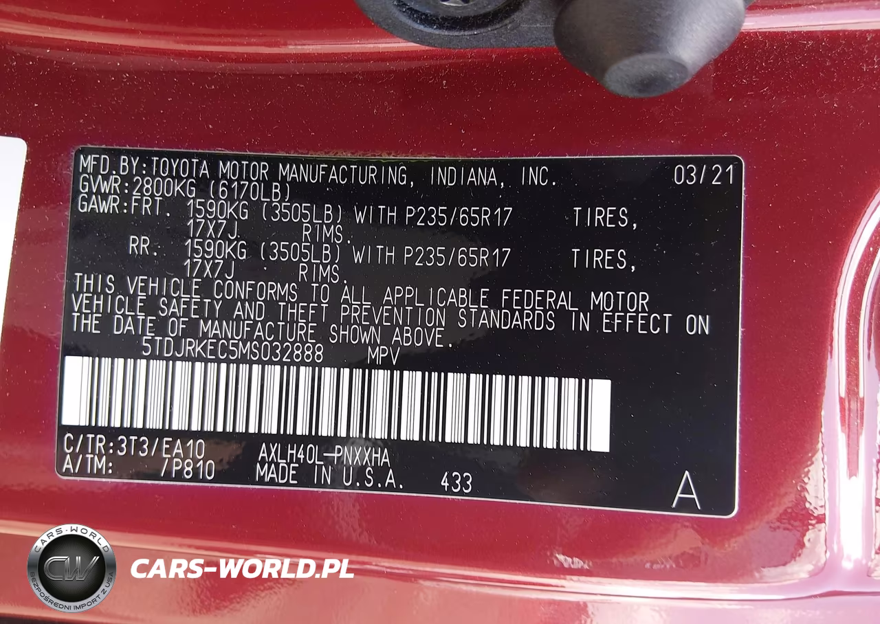 2021 Toyota Sienna Xle VIN:5TDJRKEC5MS032888 - 9