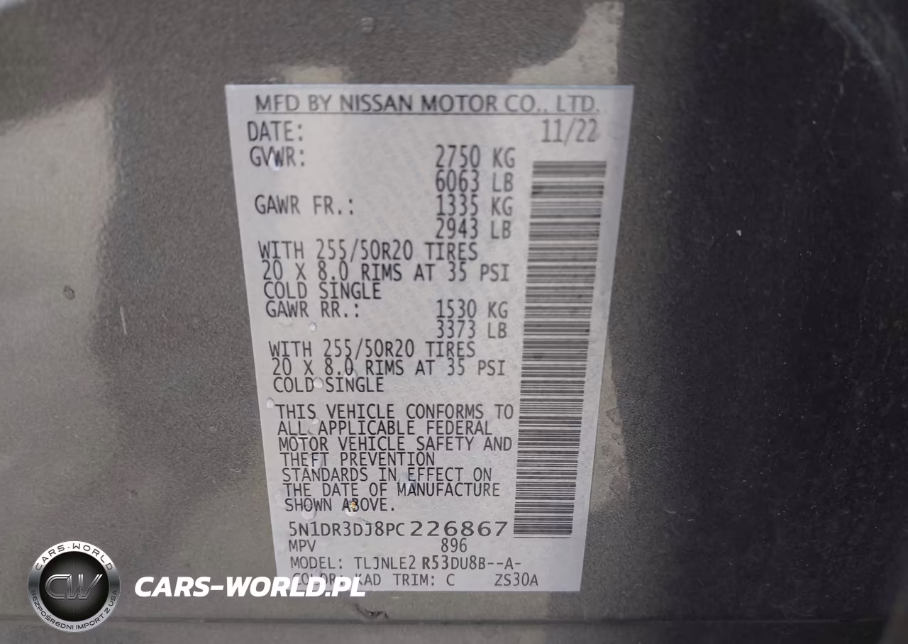 2023 Nissan Pathfinder Platinum 4Wd VIN:5N1DR3DJ8PC226867 - 9