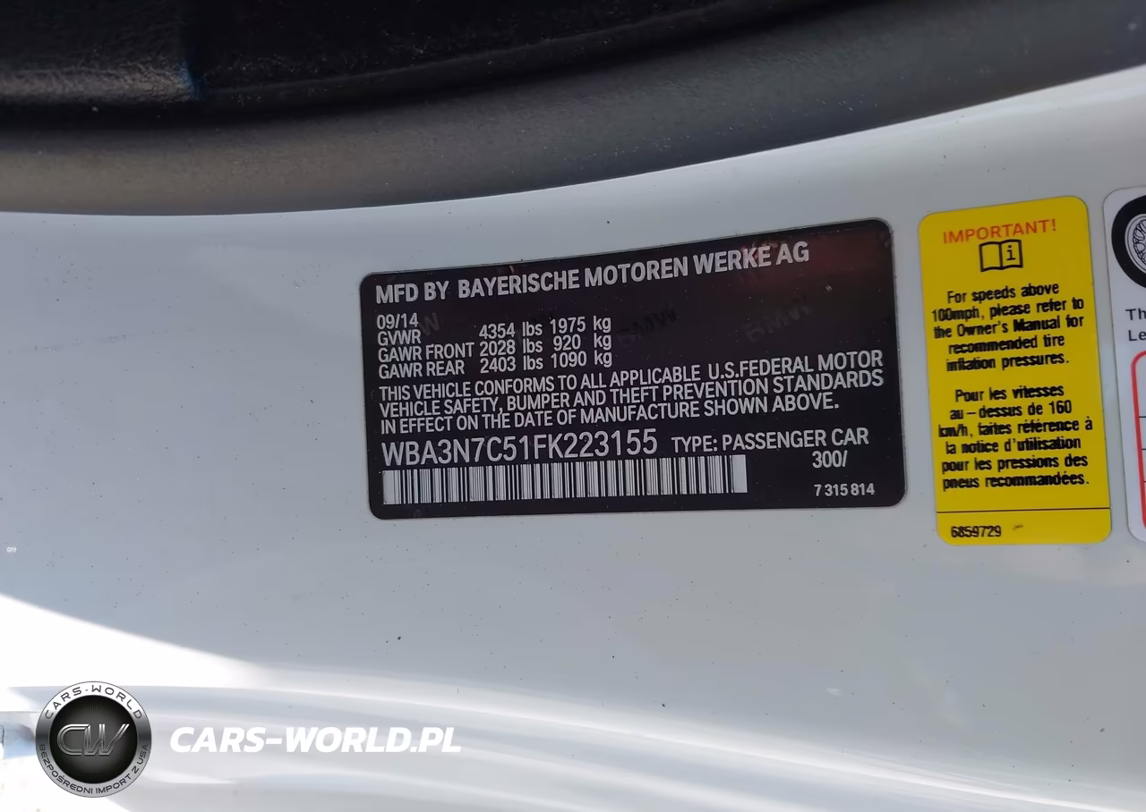 2015 BMW 428I VIN:WBA3N7C51FK223155 - 9