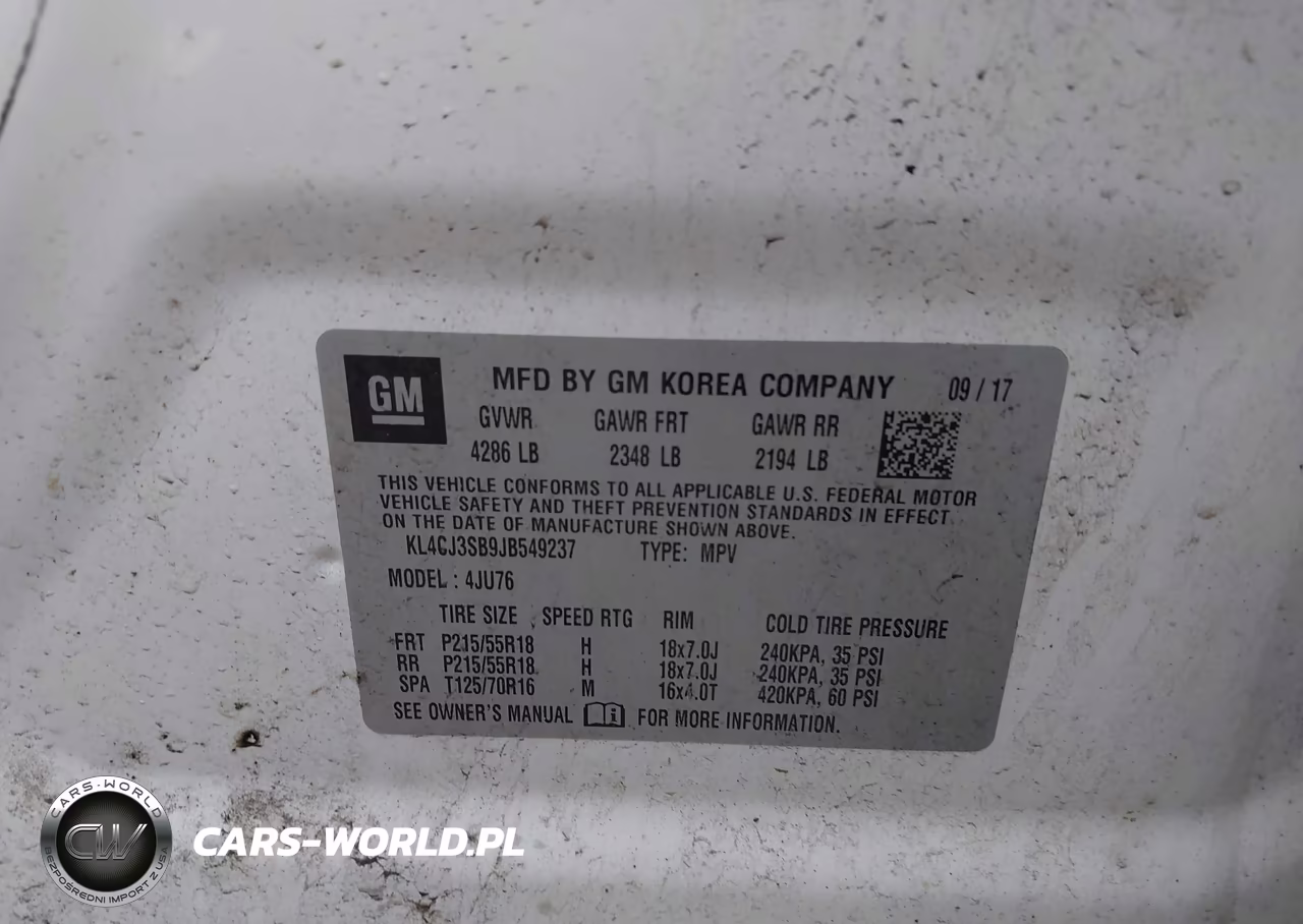 2018 Buick Encore VIN:KL4CJ3SB9JB549237 - 9
