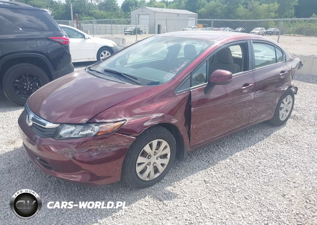 2012 Honda Civic Lx VIN:19XFB2F52CE022547 - 2