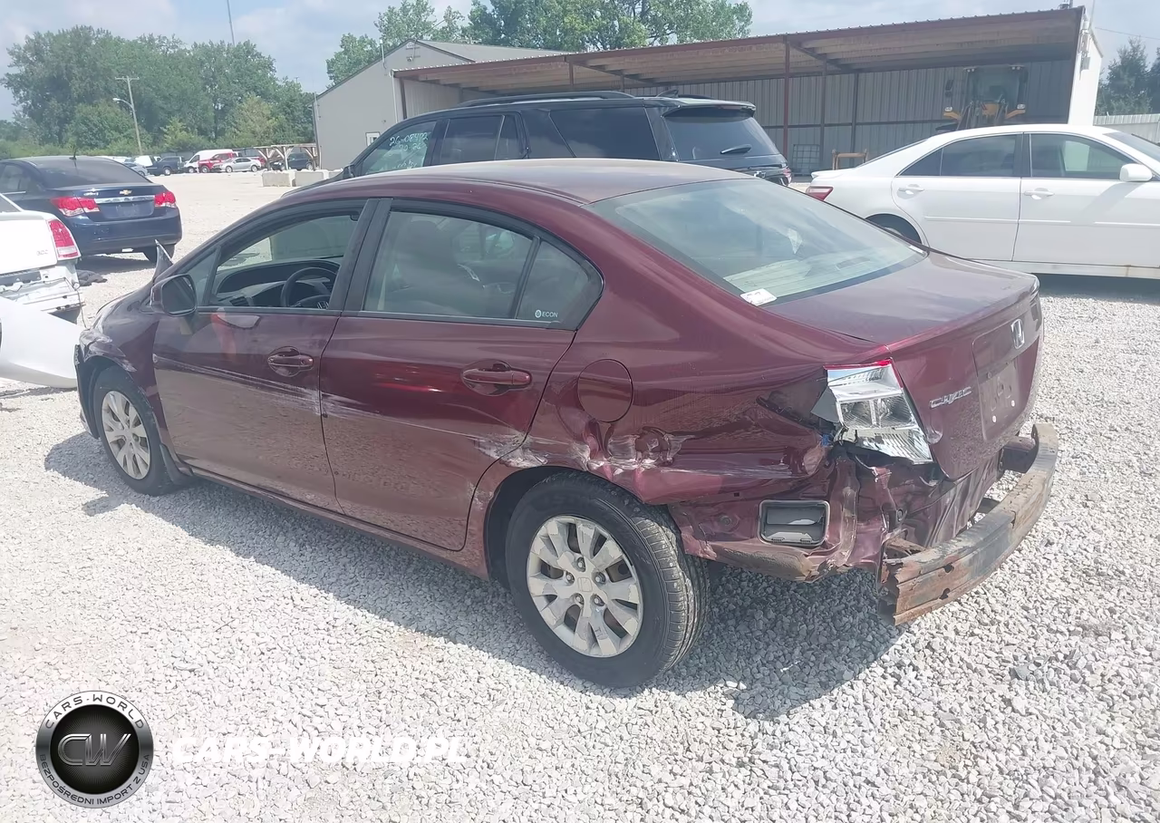 2012 Honda Civic Lx VIN:19XFB2F52CE022547 - 3