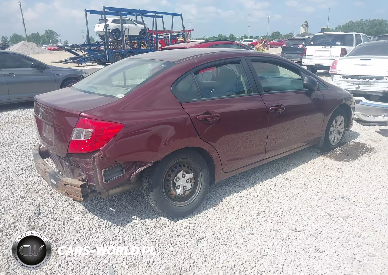 2012 Honda Civic Lx VIN:19XFB2F52CE022547 - 4