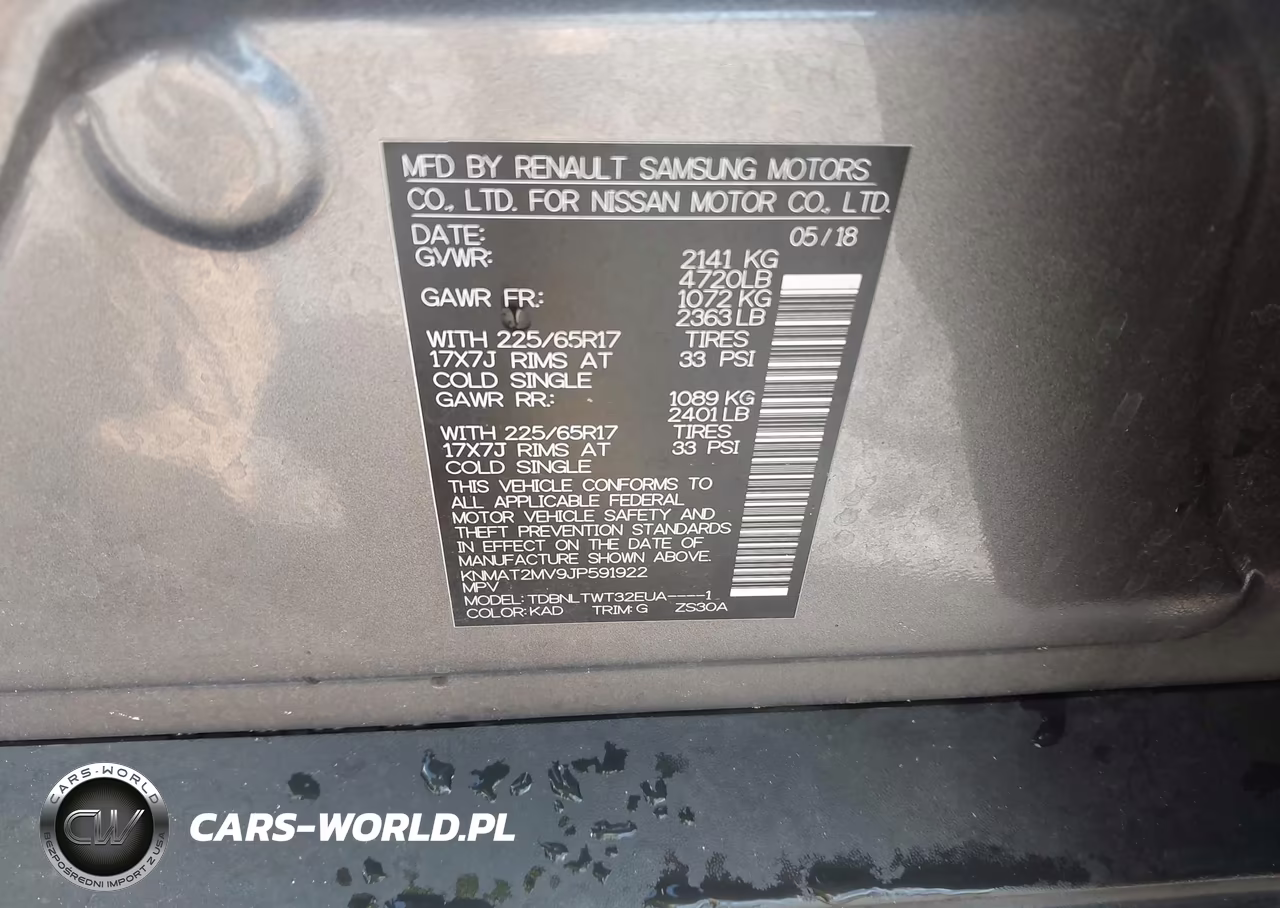 2018 Nissan Rogue Sv VIN:KNMAT2MV9JP591922 - 9