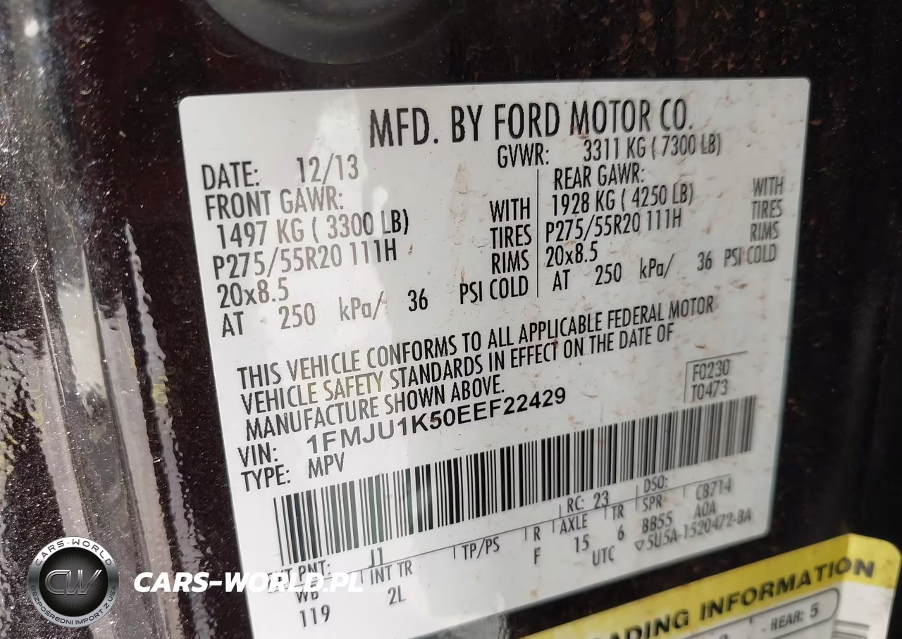 2014 Ford Expedition Limited VIN:1FMJU1K50EEF22429 - 9