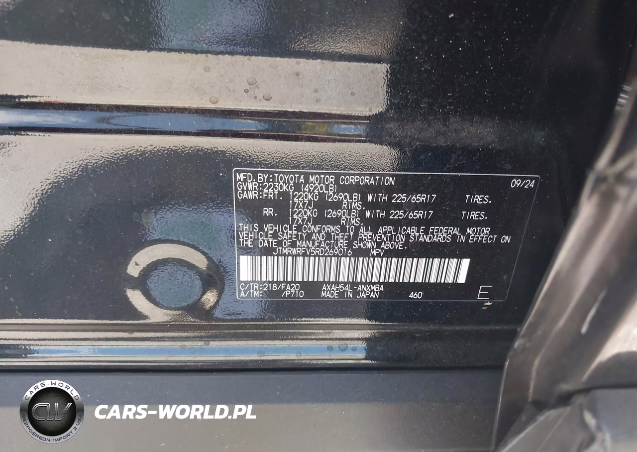 2024 Toyota Rav4 Hybrid Xle VIN:JTMRWRFV5RD269016 - 9