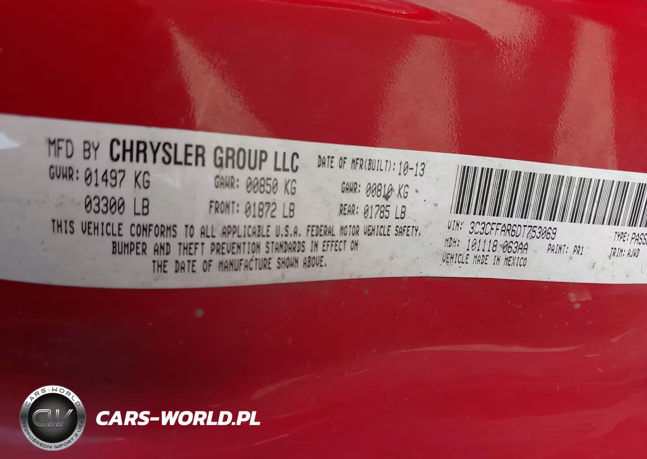 2013 Fiat 500 Pop VIN:3C3CFFAR6DT753069 - 9