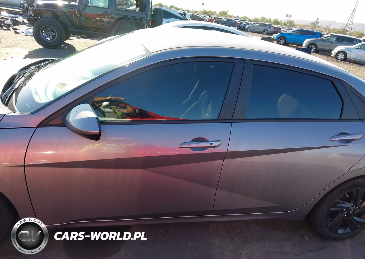 2023 Hyundai Elantra Hybrid Blue VIN:KMHLM4AJ1PU077734 - 14