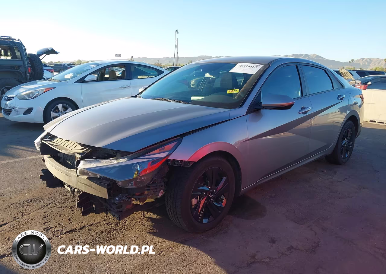 2023 Hyundai Elantra Hybrid Blue VIN:KMHLM4AJ1PU077734 - 2