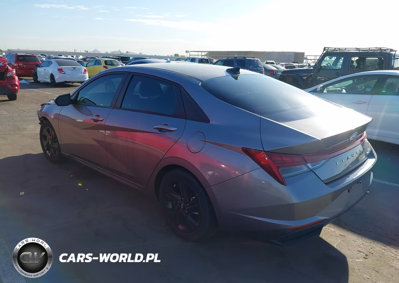 2023 Hyundai Elantra Hybrid Blue VIN:KMHLM4AJ1PU077734 - 3