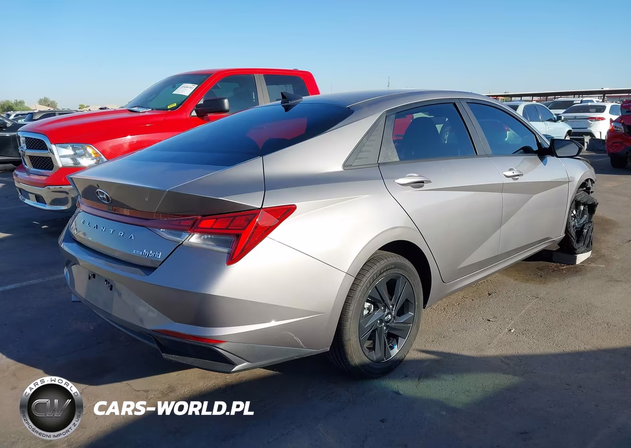2023 Hyundai Elantra Hybrid Blue VIN:KMHLM4AJ1PU077734 - 4