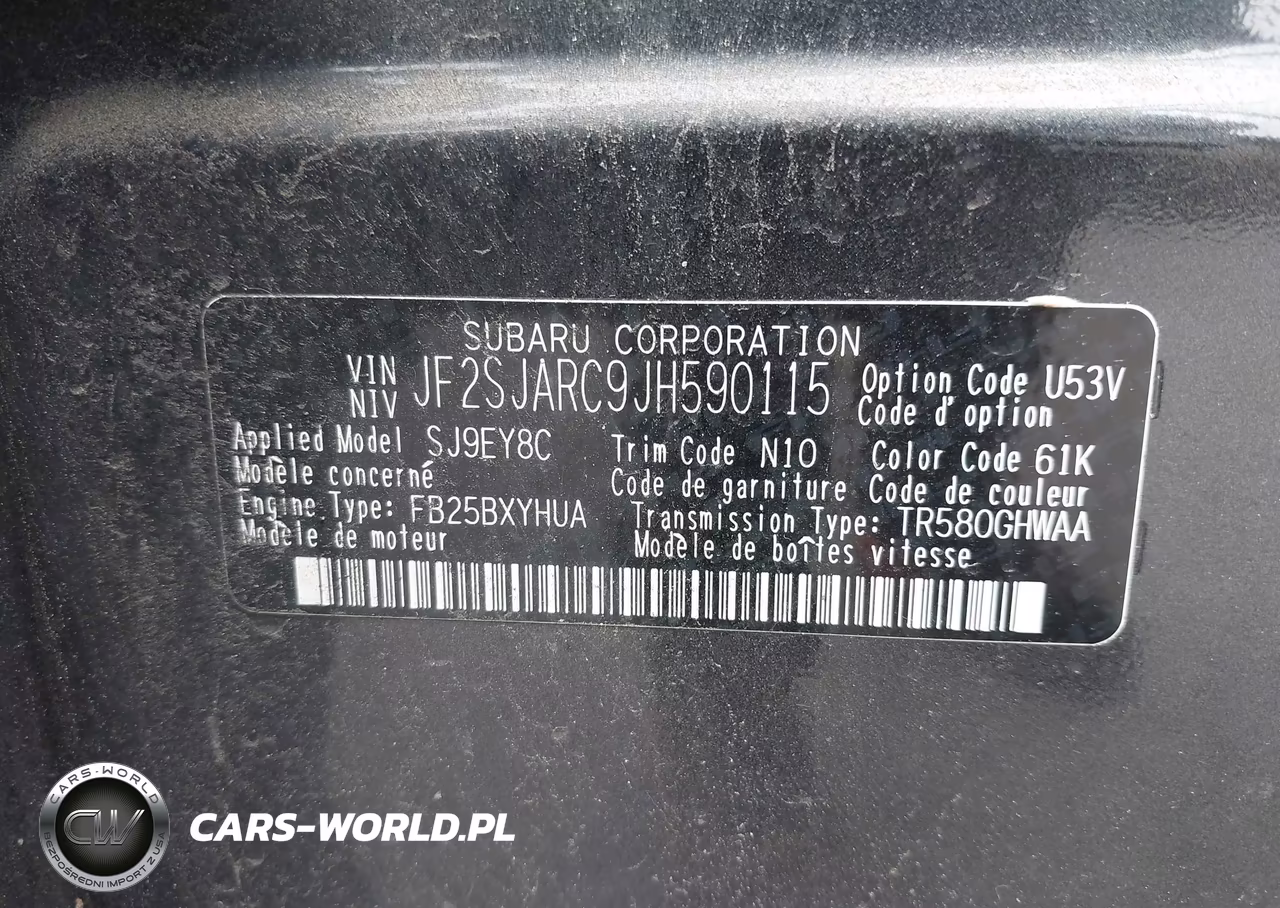 2018 Subaru Forester 2.5I Limited VIN:JF2SJARC9JH590115 - 18