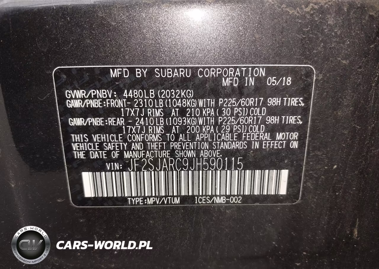 2018 Subaru Forester 2.5I Limited VIN:JF2SJARC9JH590115 - 9