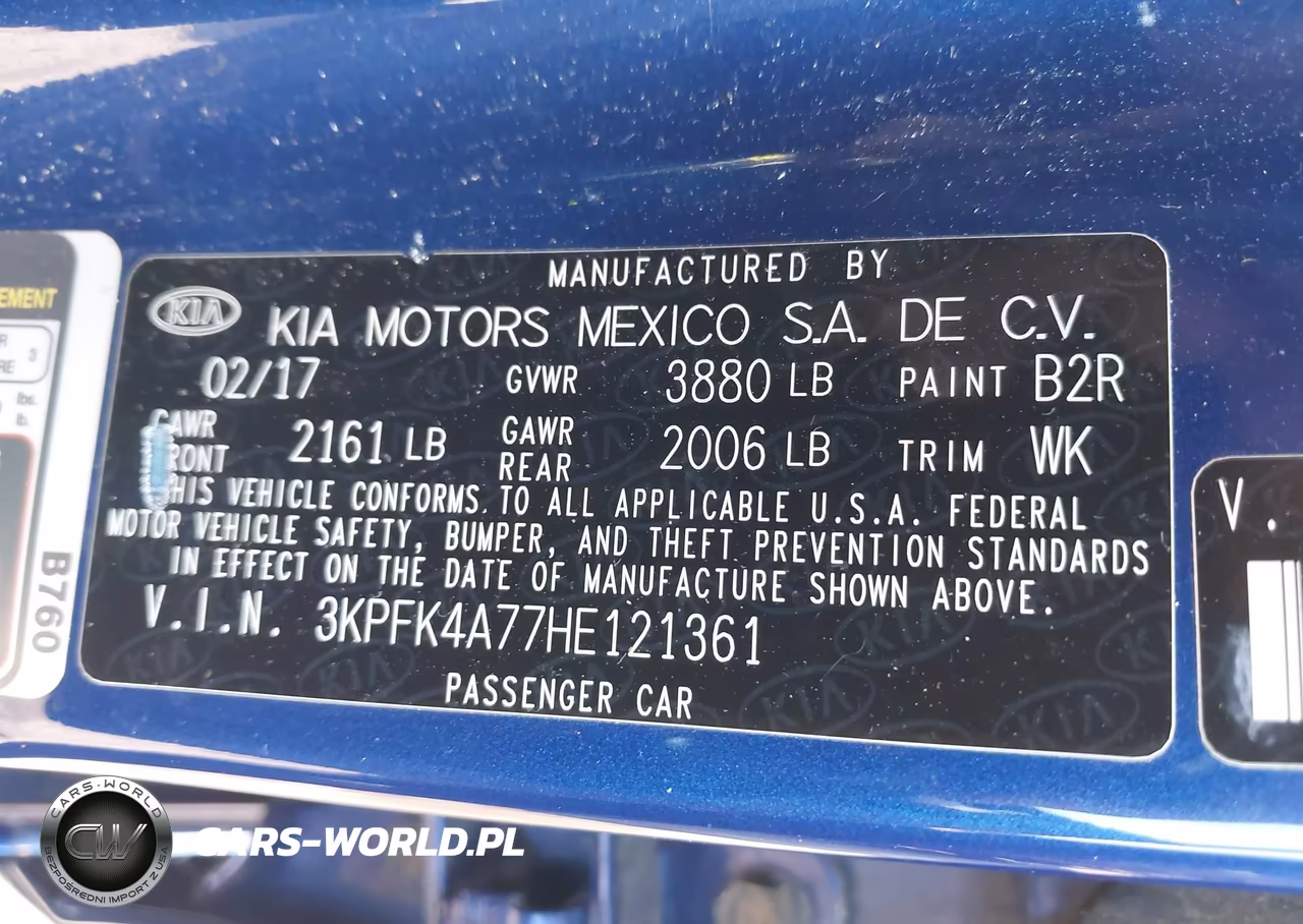 2017 Kia Forte Lx VIN:3KPFK4A77HE121361 - 9