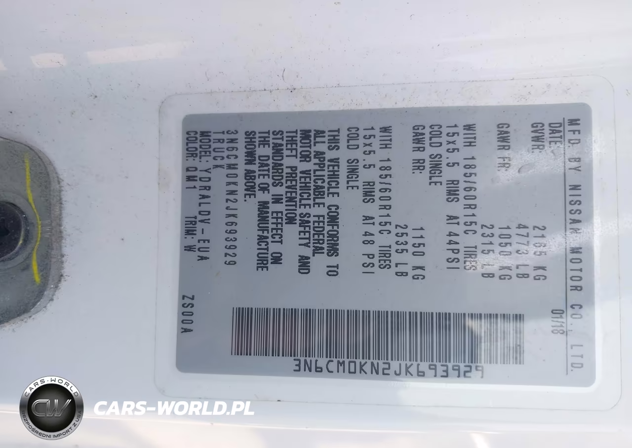 2018 Nissan Nv200 S VIN:3N6CM0KN2JK693929 - 9