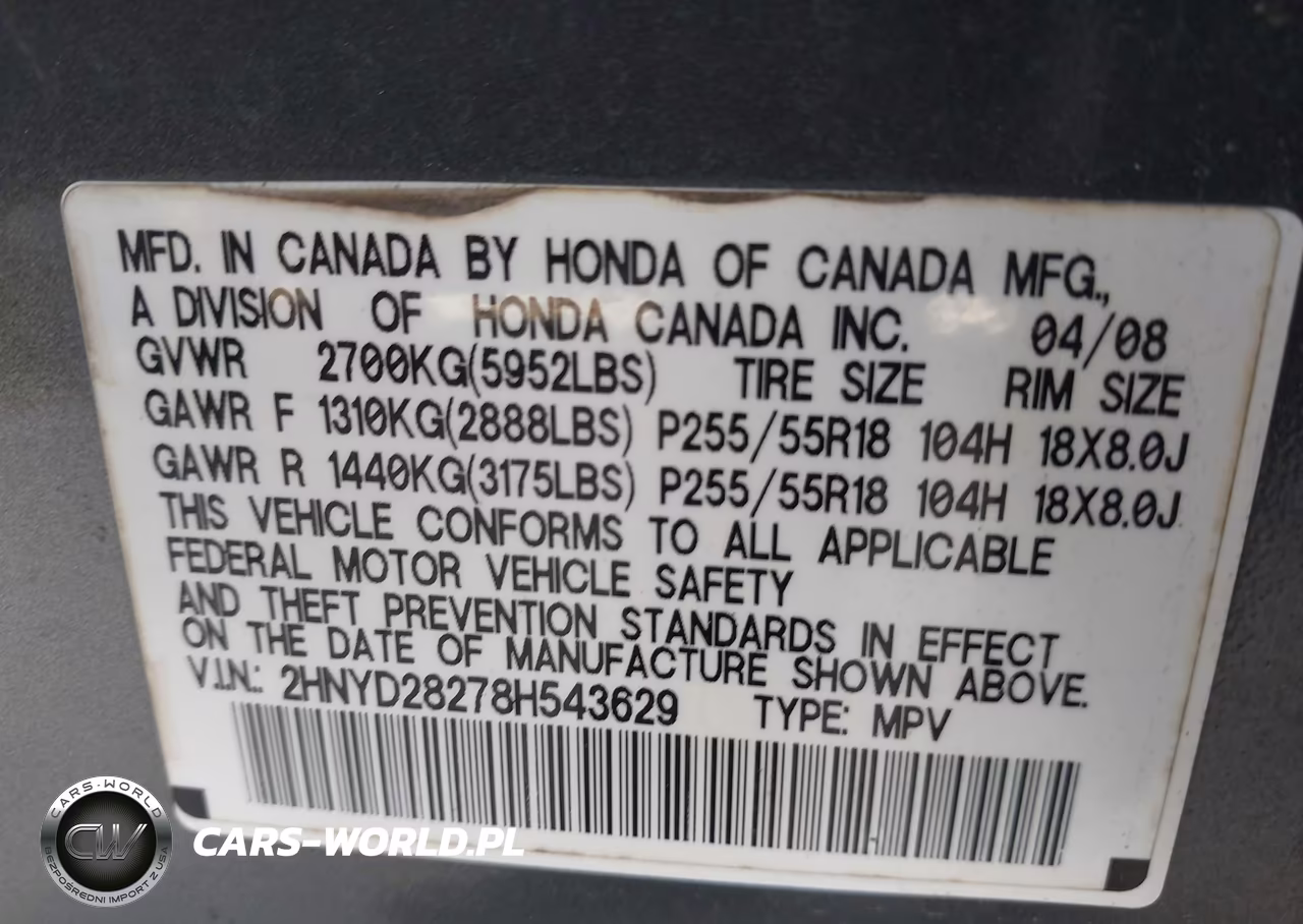 2008 Acura Mdx VIN:2HNYD28278H543629 - 9