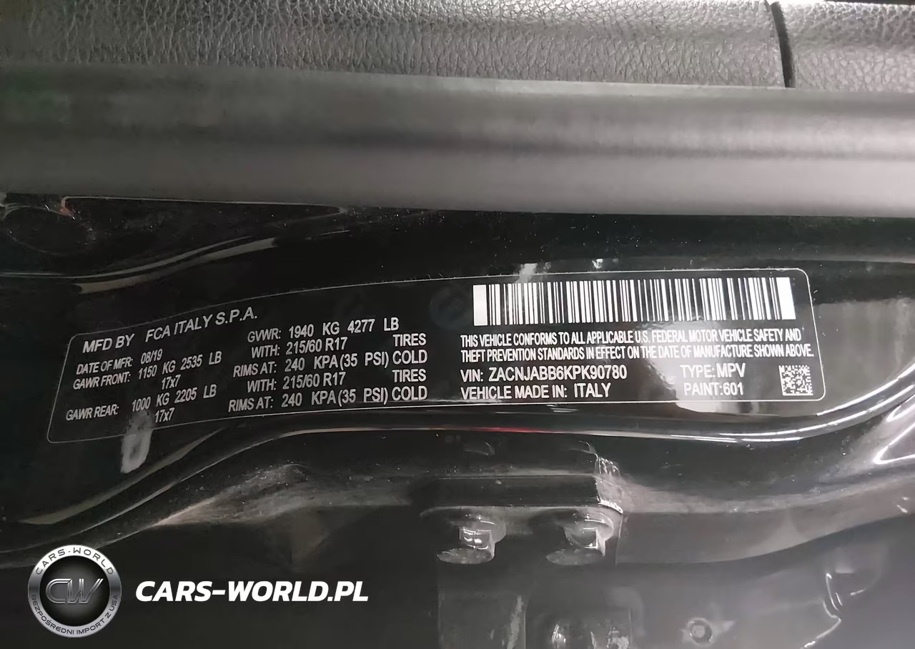 2019 Jeep Renegade Latitude Fwd VIN:ZACNJABB6KPK90780 - 9