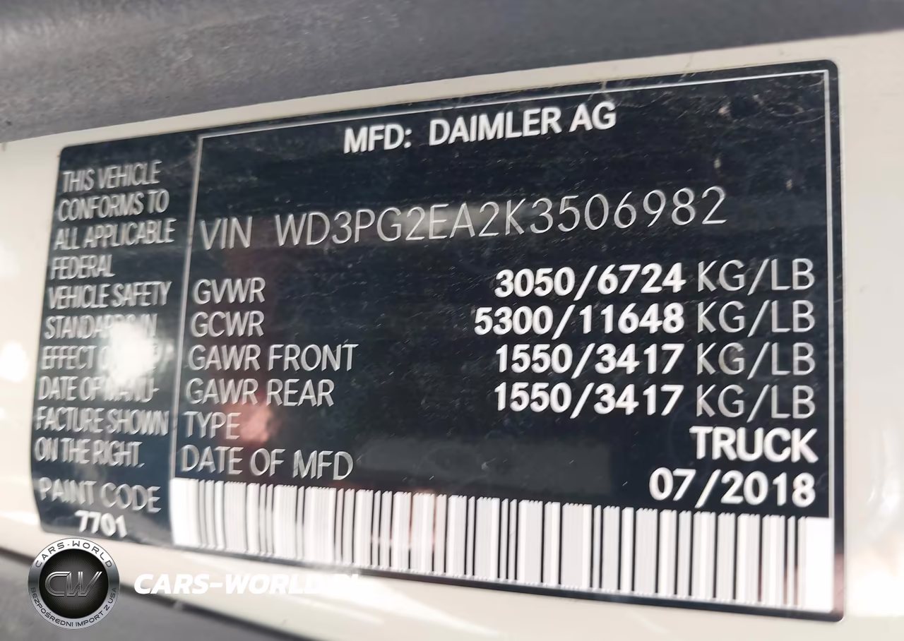 2019 Mercedes-Benz Metris VIN:WD3PG2EA2K3506982 - 9
