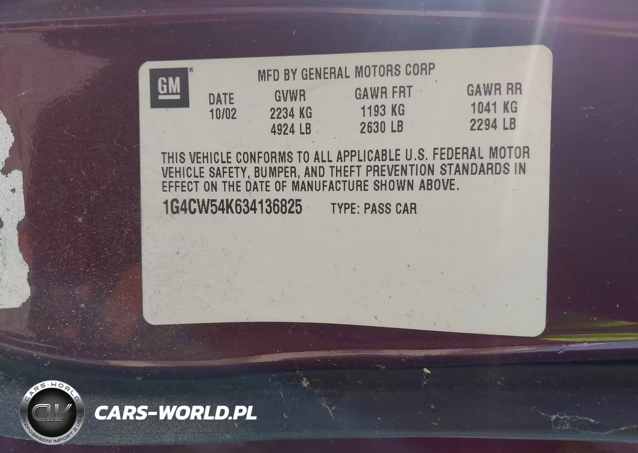 2003 Buick Park Avenue VIN:1G4CW54K634136825 - 9