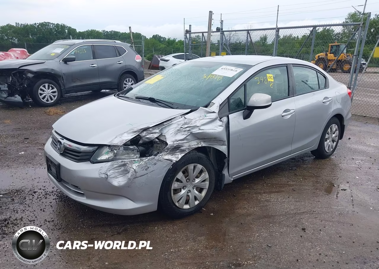 2012 Honda Civic Lx VIN:19XFB2F5XCE088456 - 2