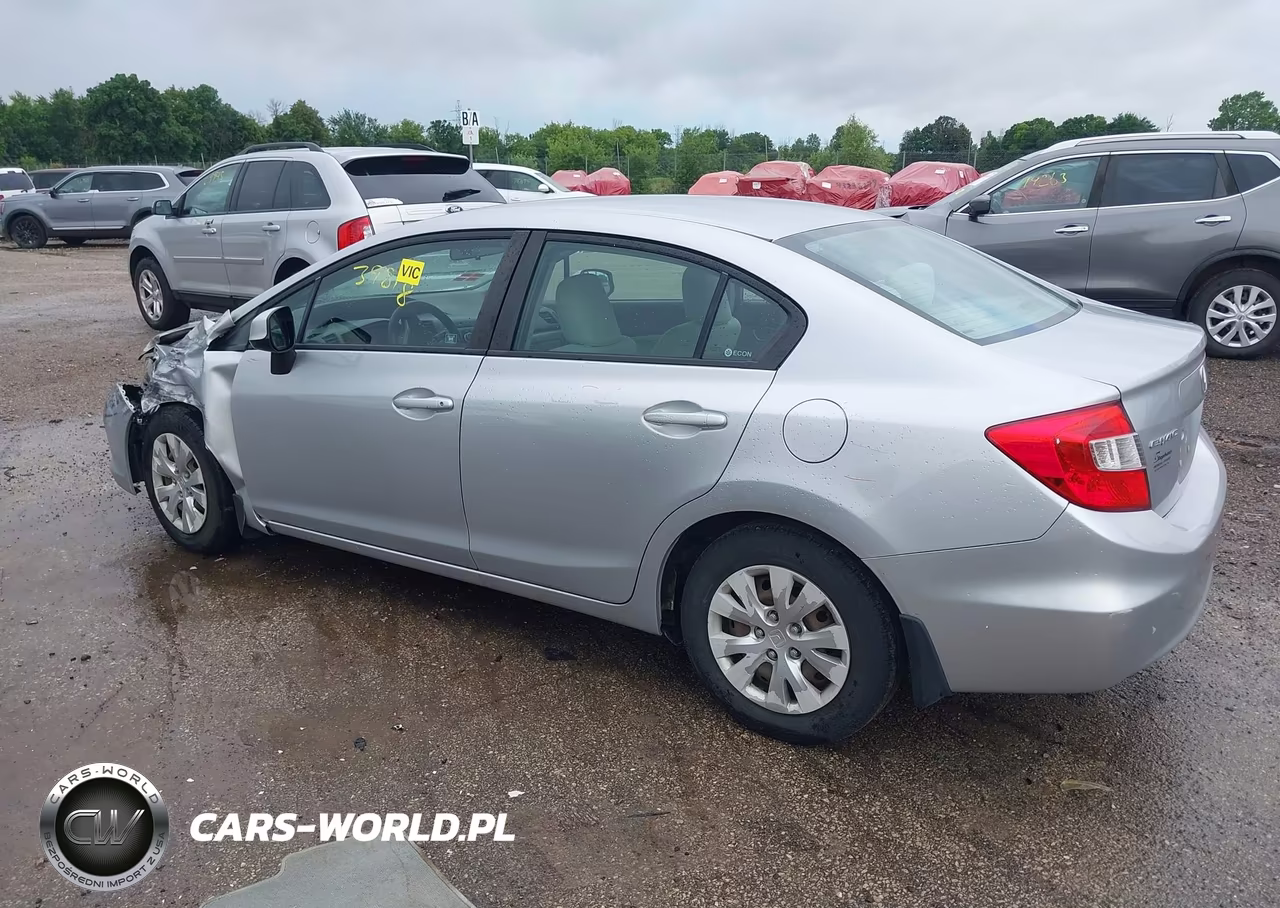 2012 Honda Civic Lx VIN:19XFB2F5XCE088456 - 3