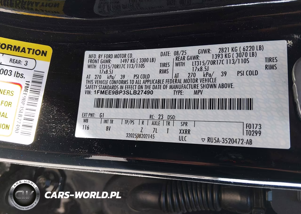 2025 Ford Bronco Badlands VIN:1FMEE9BP3SLB27490 - 9