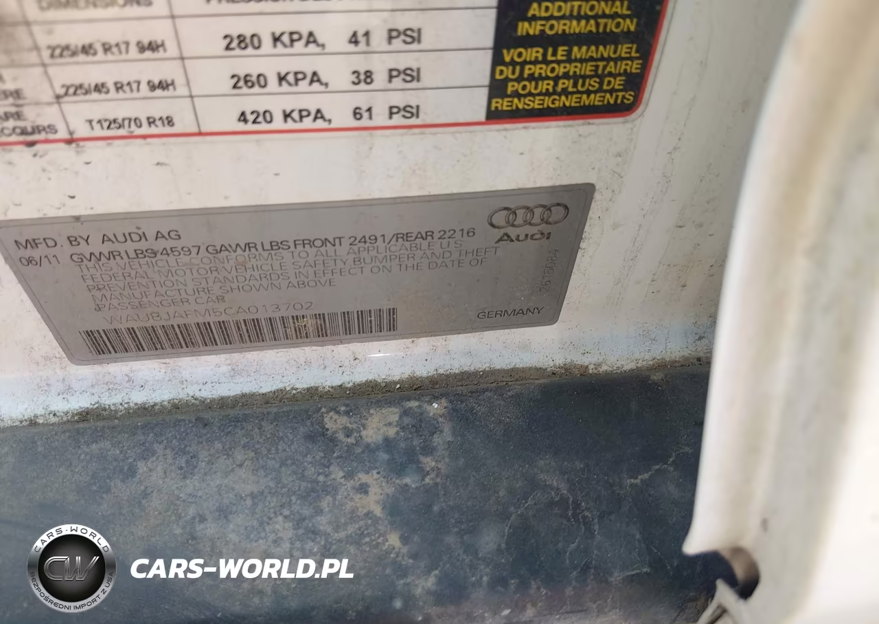 2012 Audi A3 2.0 Tdi Premium VIN:WAUBJAFM5CA013702 - 9