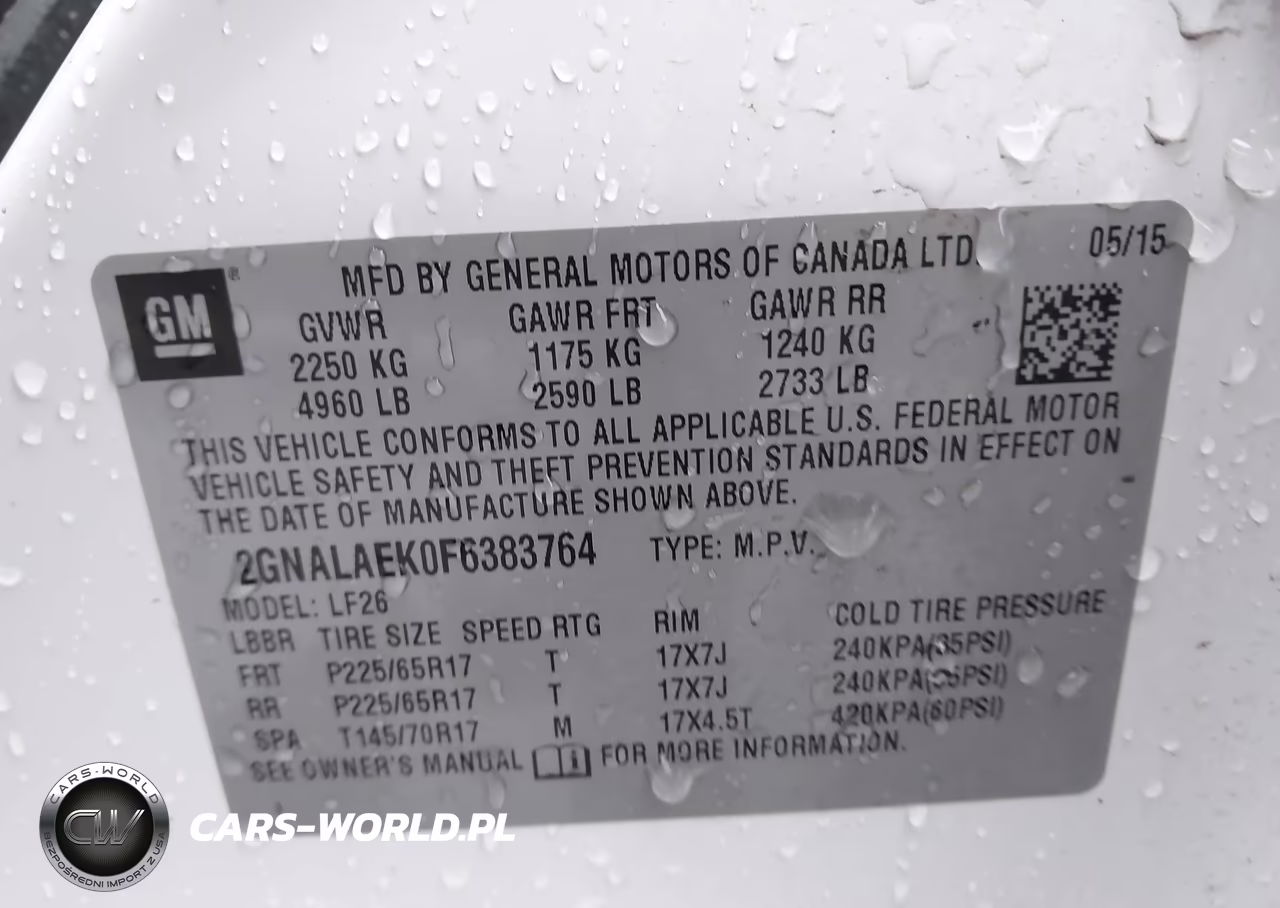 2015 Chevrolet Equinox Ls VIN:2GNALAEK0F6383764 - 9