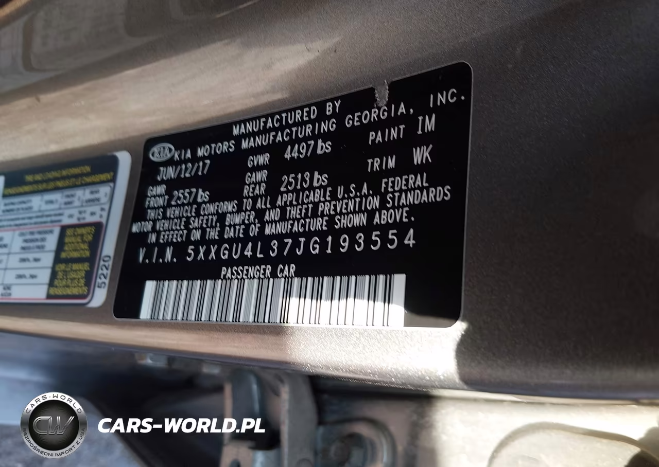 2018 Kia Optima Ex VIN:5XXGU4L37JG193554 - 9