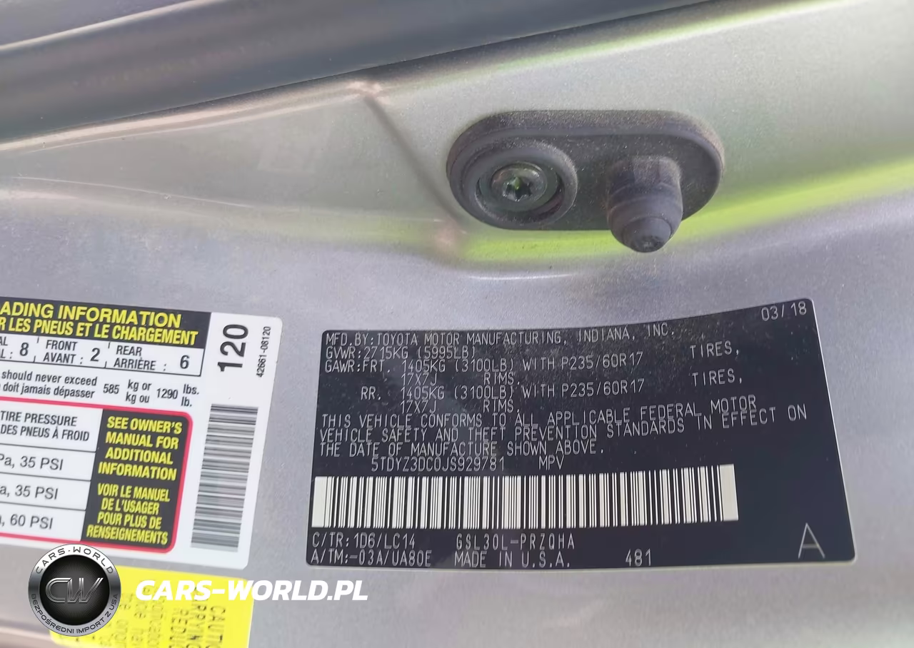 2018 Toyota Sienna Xle 8 Passenger VIN:5TDYZ3DC0JS929781 - 9