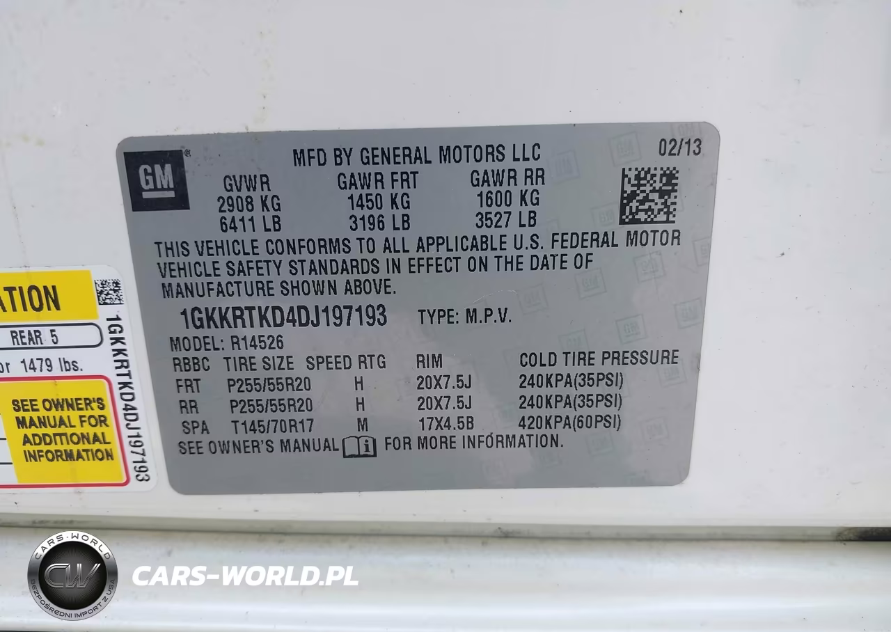 2013 GMC Acadia Denali VIN:1GKKRTKD4DJ197193 - 9